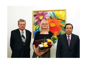 Посол России в Тунисе и Ливии, Наталия, посол Туниса в России на открытие выставки в посольстве Туниса в Москве